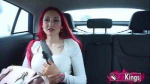 Two young guys busting the pussy of Victoria Arias in a THREESOME