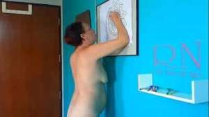 Indian nudist painting Indian pattern – Mandala. Relax music. Naked art workshop. C 2