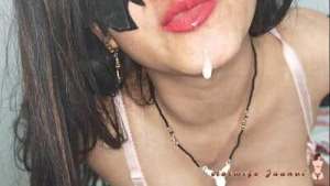 Dominant Stepmom Jaanvi Small Dick Humilation with Dirty Spit Play