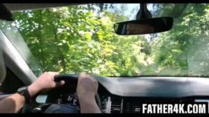 Everything seemed fine until they got stuck in the woods. Luckily, she had the chance to get up close and personal with his husband’s stepdad.