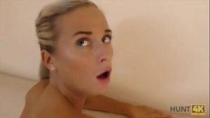 HUNT4K. Cuckold admires how girlfriend copulates with another man