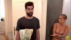 HUNT4K. Girl is shocked but still gets banged by one-time lover before BF