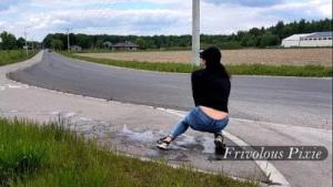 Public Pissing Blooper. Busted by Passing Cars! Timing Fail