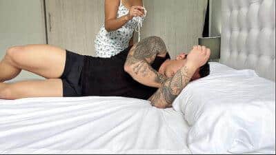 Stepdad mistakes his stepdaughter for his wife and accidentally fills her with cum! Amateur sex
