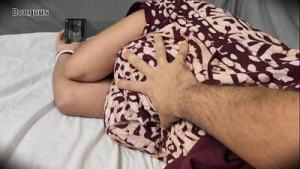 Stepmom watching Movie while I fuck her creamy pussy