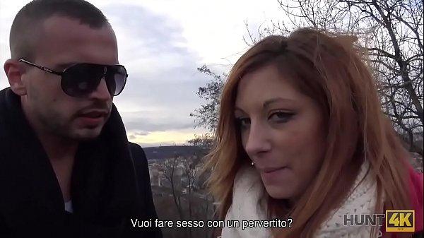 hunt4k scopo una ragazza dai capelli rossi davanti al fidanzato