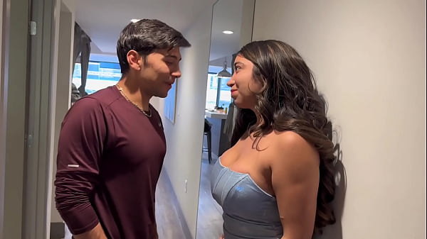 i convince my neighbor to come into my apartment while my parents are away and i fuck him in the living room until he fills my pussy with cum verito aguas