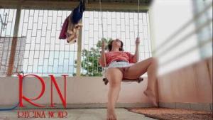 Depraved housewife swinging without panties on a swing  FULL VIDEO