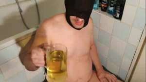 Ultra hard gagging throat fuck a piss drinker slave HD