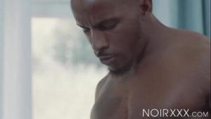 Hunky black dude Pheonix Fellington anal fucks Colton Grey