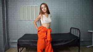 I teach the inmate how to behave by giving her a rough fuck on her tight asshole.