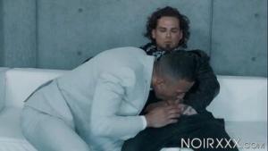 Black stud Zario Travezz anal fucks tattooeod Archer Croft