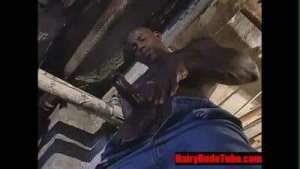 Black BodyBuilder in the basement
