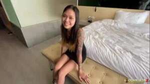 JohnTronX – Amateur Thai girl with perky tits loves a hard fuck and a creampie