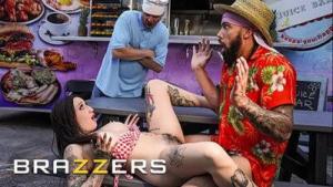 BRAZZERS – Anna Chambers Gets Naughty Behind The Counter And Fucks James Angel In The Food Truck
