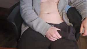 HOME BOY NEXT DOOR JERK OFF! PhantomGentX Jerks Shaved Cock in Sweater and Joggers