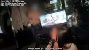 STRANGER CHALLENGE – I get fucked by a stranger in an X cinema. A voyeur joins us and cums on me