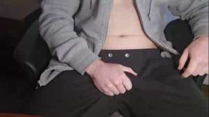 STEAMY BOY NEXT DOOR JERK OFF! PhantomGentX Strokes Bulge Hard and Spits on Giant Cock