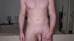 Young Jock Pants & Shakes Huge Cock to Peak while Dirty Chatting – Solo Masturbation
