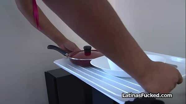 latina room service does extra work on camera