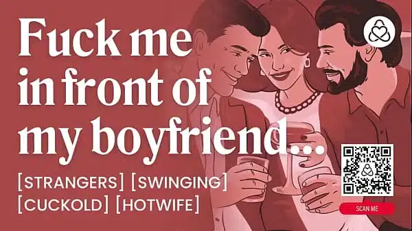 asmr audio porn first time hotwife threesome at a swingers club with cuckold boyfriend erotic audio story