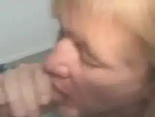 dirty blonde crack whore from streets sucking dick 1