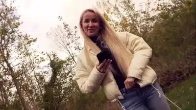 Hot German Outdoor Sex with Naughty Blonde Teen Babe