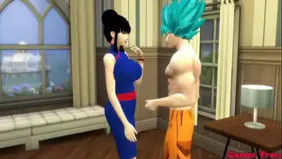 Dragon Ball Porn Hentai Vegeta Fucks Beautiful Chichi Wife Next to his Friend and Husband and Cuckold Netorare