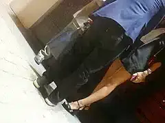 Hot Brunette, Sexy Legs In High Heels