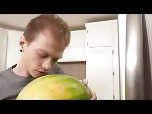 Hot Stepsister caught stepbrother fucking a watermelon and let him fuck her tight pussy in the kitchen0EwfkgPt