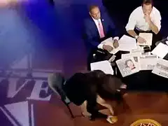Kimberly Guilfoyle Wearing Short Skirt Shooting Baskets