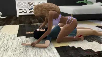 Lesbian latina punish slut for fucking with her boyfriend