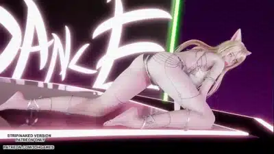 [MMD] Ahri Hot Erotic Dance League of Legends Hentai Uncensored 4K 60FPS