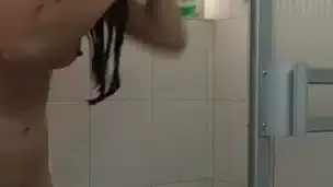 my neighbor shares a video with me while taking a shower