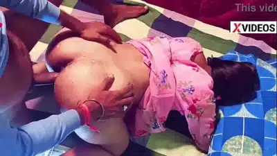 Slim Desi girl Dogg style Hard creampie fucked