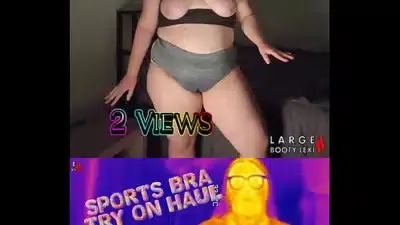 Sports Bra Try-On COMPLETE COLLECTION with Boob Bounce Tests and Naked Twerk Tease (4K Portrait)