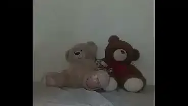 Switch up my non electronic toy bear friends a little before checking to see if I still have more semen for free 1