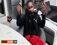 Thick Big Tits Black Teen Rides White Cock POV In Interracial Casting Call