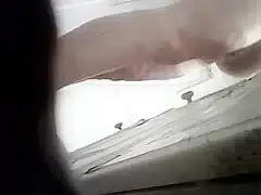 wife in the bathroom doing somr stuff