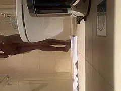 Ebony Joy teen 18+ shower spy vid 3