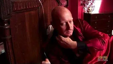 Her big boobs are dangling around as this blonde milf is taking a huge dick in various positions