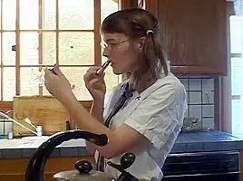 Hot Young Brunette Takes A Load On Her Glasses After Getting Ass Fucked With Tony Eveready