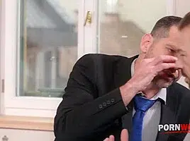 Sexually Frustrated Boss Shalina Devine Talks Employees Into Double Penetration Fuck GP2723