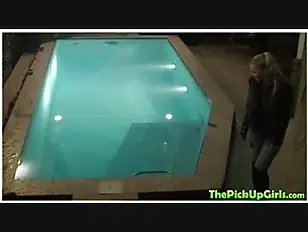 Sexy blonde picked up from streets fucks for money