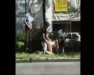 Amazing Brunette Fucked In Public. (Vintage Extreme)
