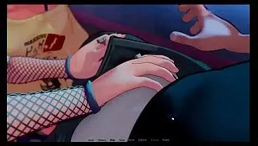 Hooked [ Hentai Game ] Ep.1 GOTH GIRL pull my COCK for my FIRST PORNSTAR INTERVIEW !