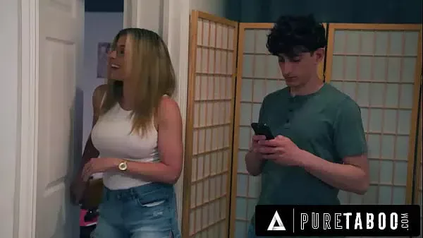 PURE TABOO Cunning Cory Chase Blocks Stepson At Door While Husband Fucks His Naive GF Leana Lovings