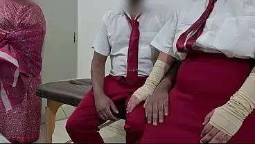 students having fun while teacher watching