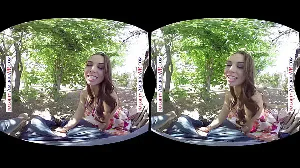 Wife’s friend Aidra Fox rides cock in Virtual Reality