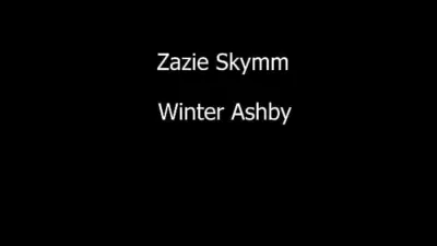 Zazie and Winter Slow motion scissoring